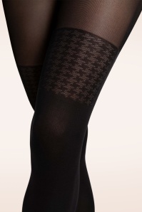 Fiorella - Pepita Tights in Black 2