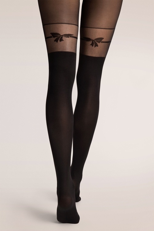 Fiorella - Fiocco Tights in Black 2