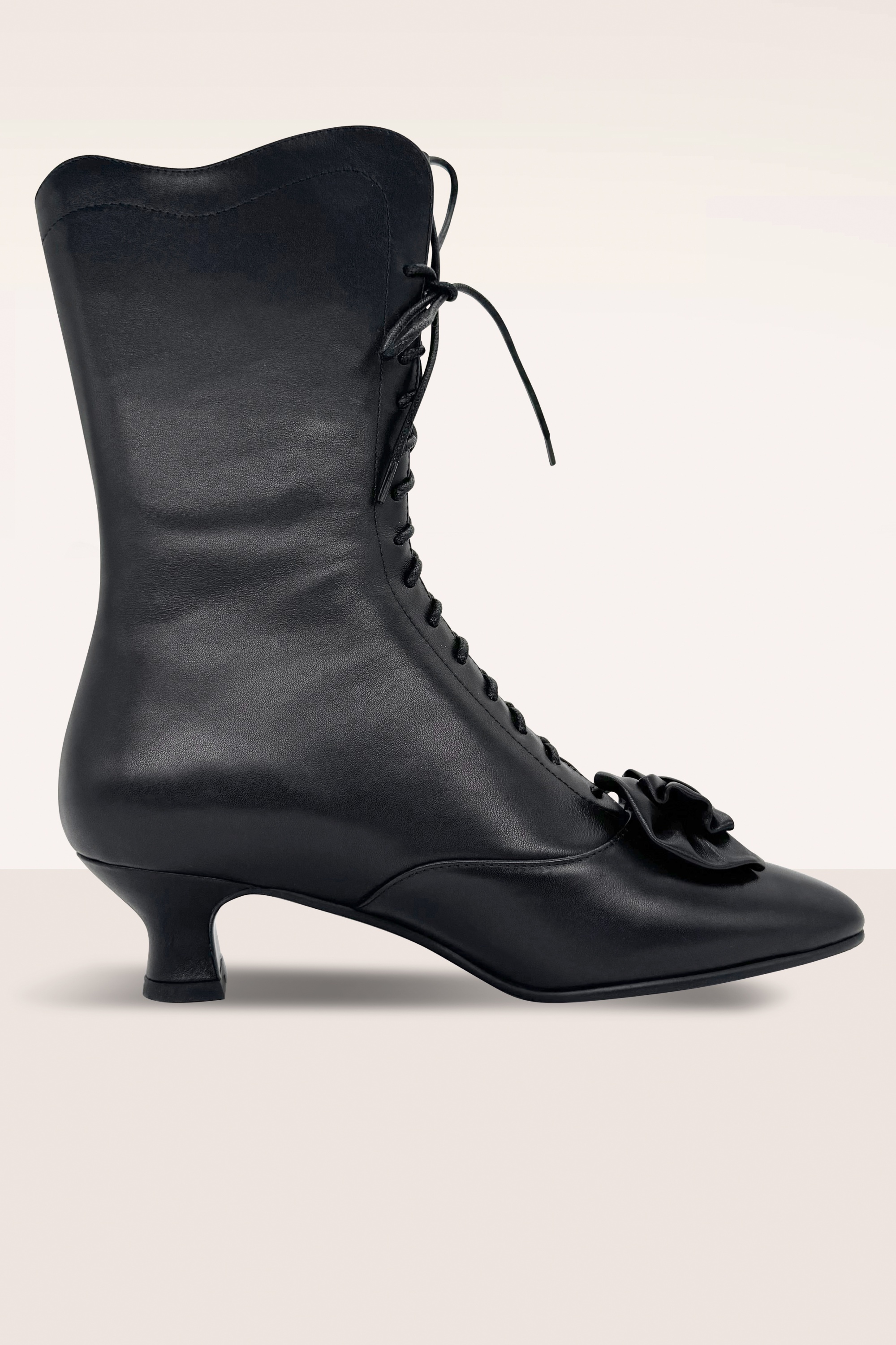 Chelsea Crew - Hamilton Booties in Black Leather