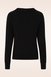 Banned Retro - Katy Knot Cardigan in Black 3