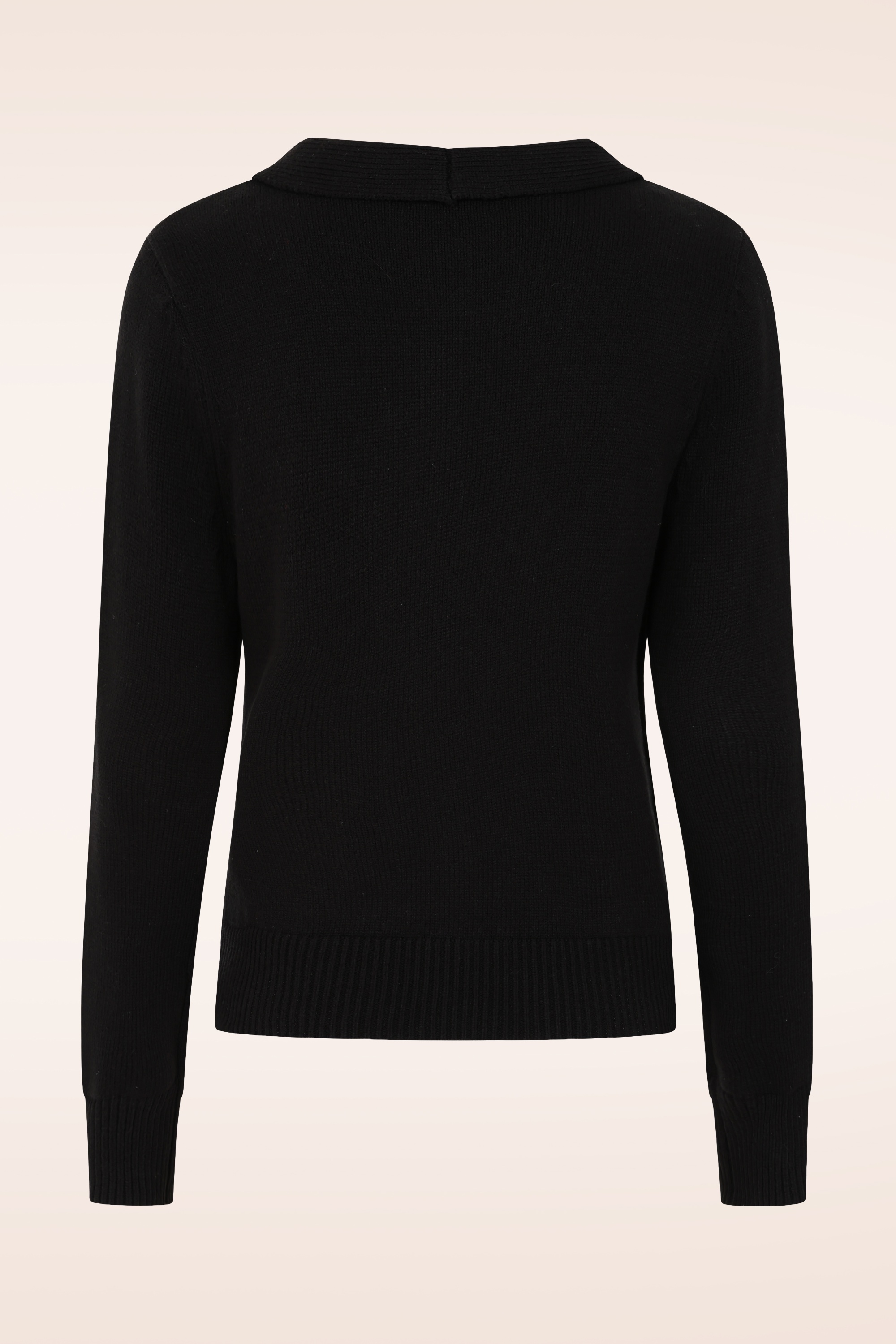Banned Retro - Katy Knot Cardigan in Black 3