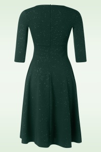 Vintage Chic for Topvintage - Topvintage exclusive ~ Glinda Glitter Swing Dress in Green 2