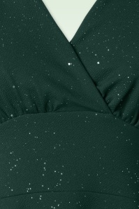 Vintage Chic for Topvintage - Topvintage exclusive ~ Glinda Glitter Swing Dress in Green 3
