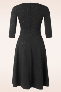 Vintage Chic for Topvintage - Topvintage exclusive ~ Glinda Glitter Swing Dress in Black 2