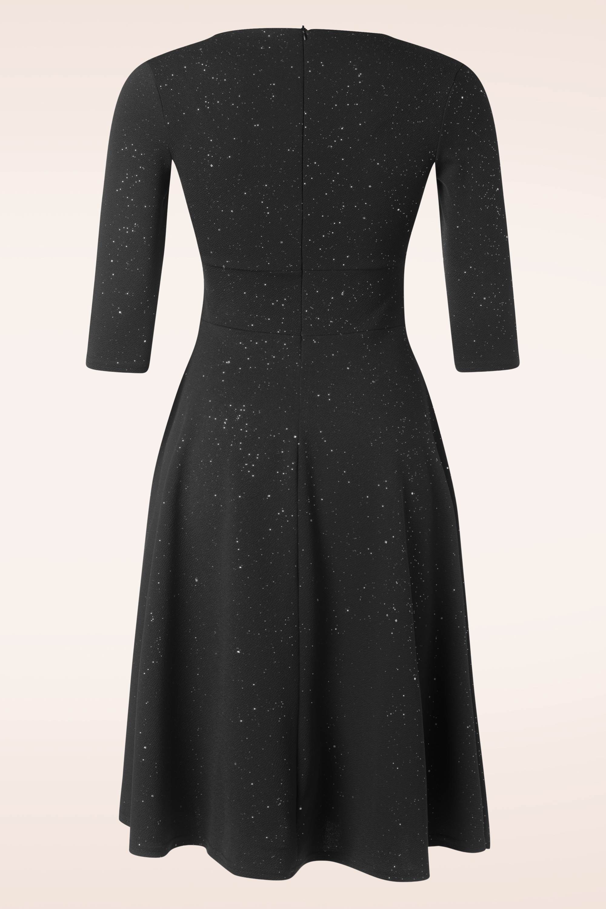 Vintage Chic for Topvintage - Topvintage exclusive ~ Glinda Glitter Swing Dress in Black 2