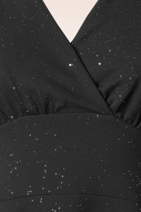 Vintage Chic for Topvintage - Topvintage exclusive ~ Glinda Glitter Swing Dress in Black 3