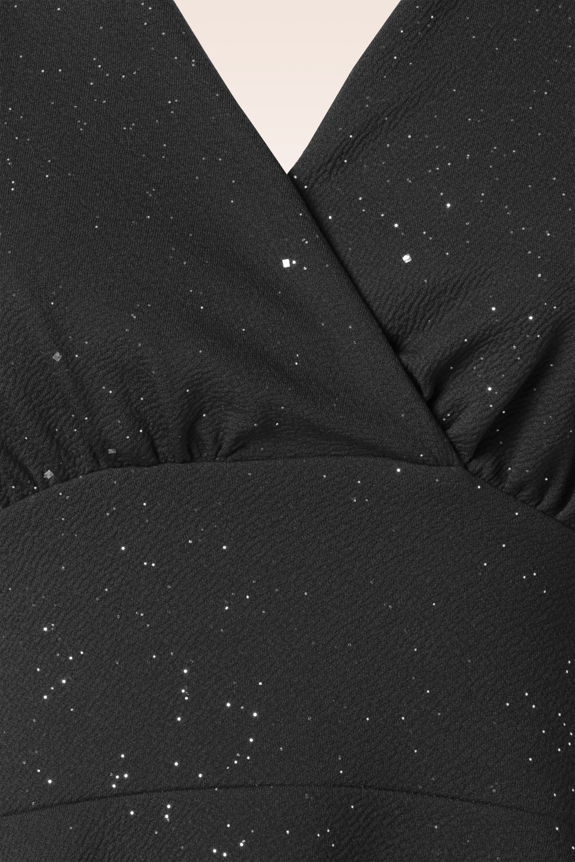 Vintage Chic for Topvintage - Topvintage exclusive ~ Glinda Glitter Swing Dress in Black 3
