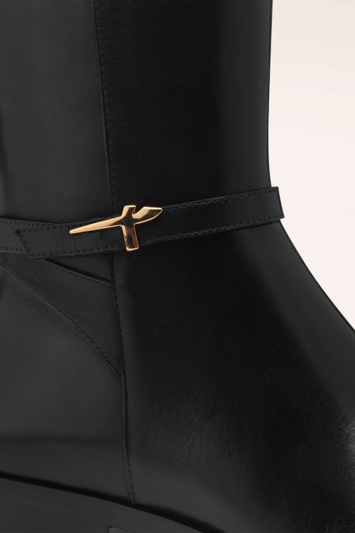 Tamaris - Lynn Leather Buckle Boots in Black 3