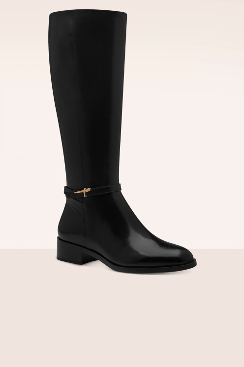 Tamaris - Lynn Leather Buckle Boots in Black 2