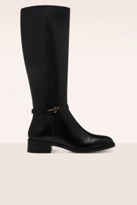 Tamaris - Lynn Leather Buckle Boots in Black