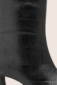 Tamaris - Cerena Croco Boots in Black 4