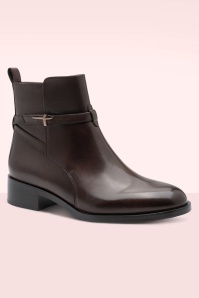 Tamaris - Natalie Leather Booties in Mahogany 2