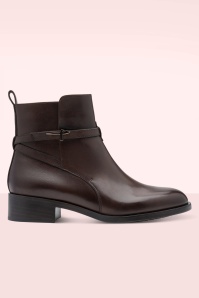 Tamaris - Natalie Leather Booties in Mahogany