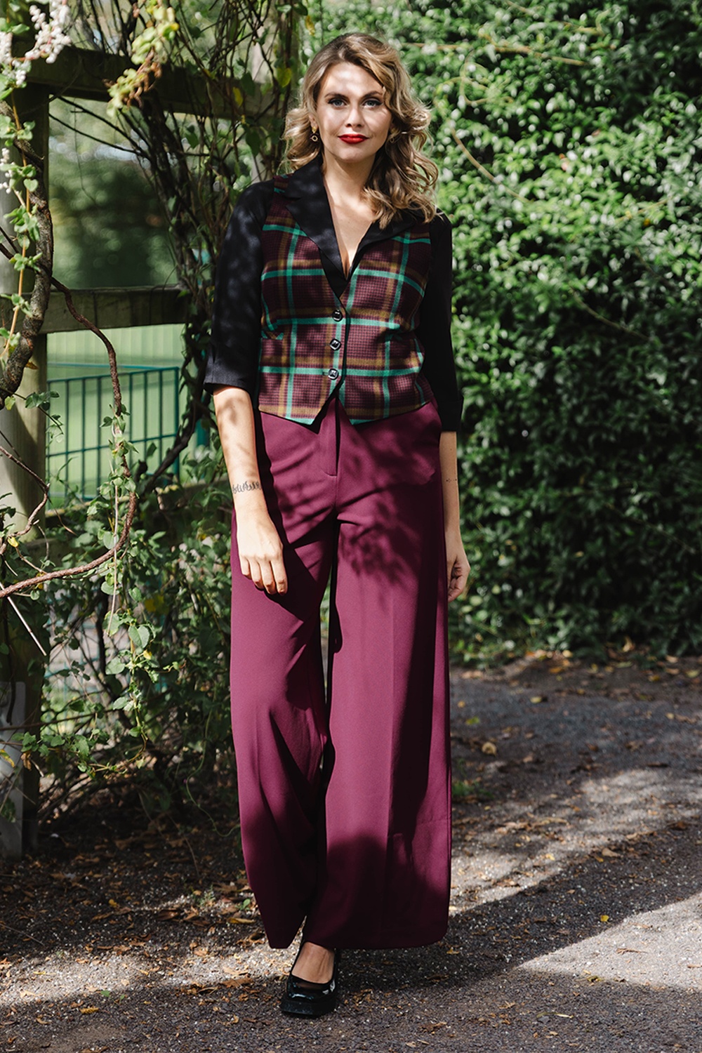 King Louie - Pantalon Peppa Dana en prune