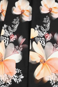 Hearts & Roses - Mila floral swing jurk in zwart 6