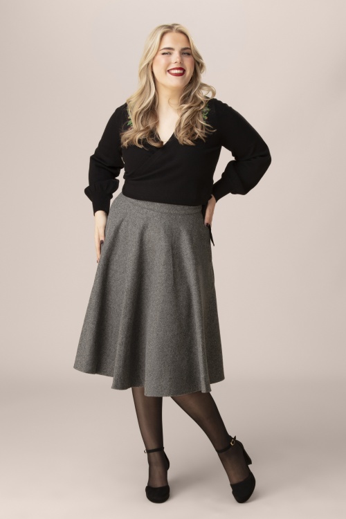 Topvintage Boutique Collection - Exklusiv bei Topvintage ~ Adriana Swingrock in Grau