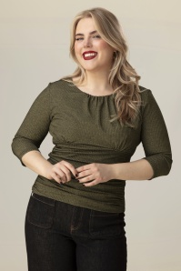Vintage Chic for Topvintage - Exclusivité Topvintage ~ Haut Sparkly Nights en doré