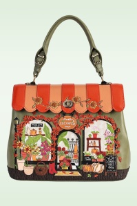 Vendula - Flower Shop Amber Edition Grace tas in oranje en groen