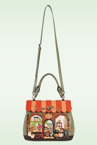 Vendula - Flower Shop Amber Edition Grace tas in oranje en groen 5