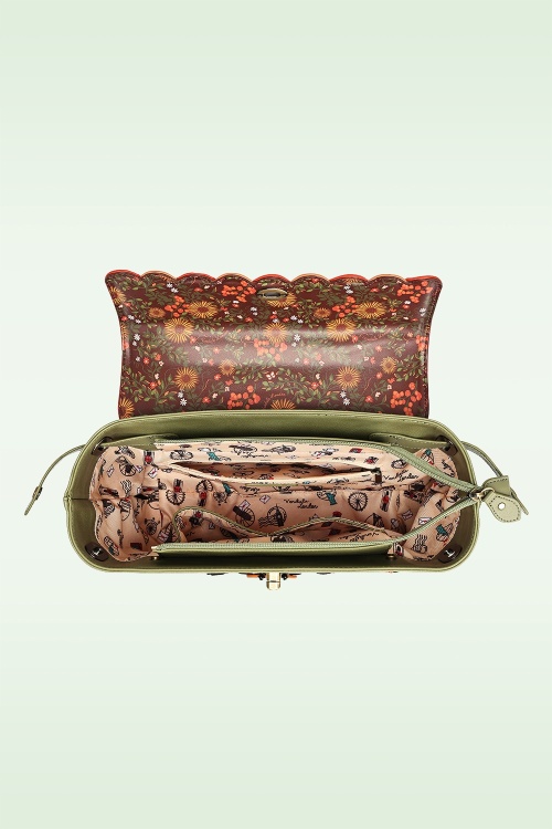 Vendula - Flower Shop Amber Edition Grace tas in oranje en groen 2
