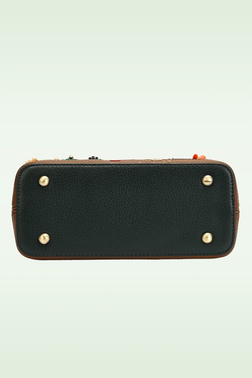Vendula - Farmhouse Pantry Mini Grace tas in donkergroen en rood 6