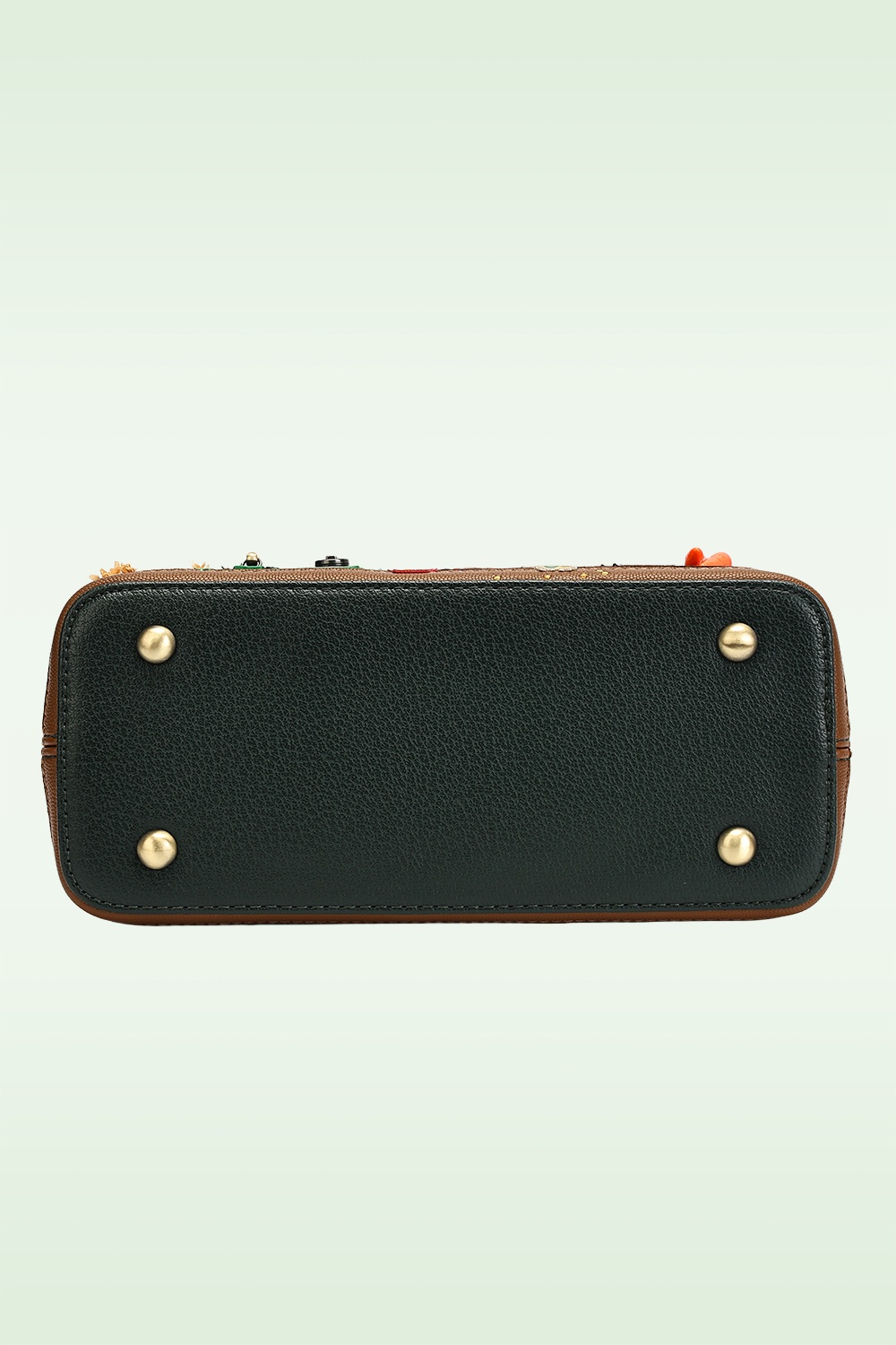 Vendula - Farmhouse Pantry Mini Grace tas in donkergroen en rood 6