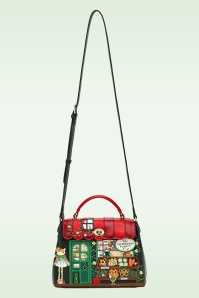 Vendula - Farmhouse Pantry Mini Grace tas in donkergroen en rood 5