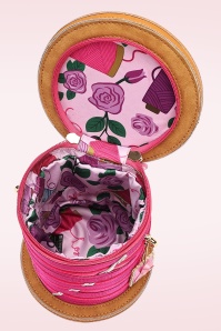 Vendula - Sewing Box Scrapbook Cotton Reel Bag in Pink 2