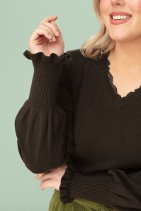 MiraLune - Pull en maille Julie en marron 2
