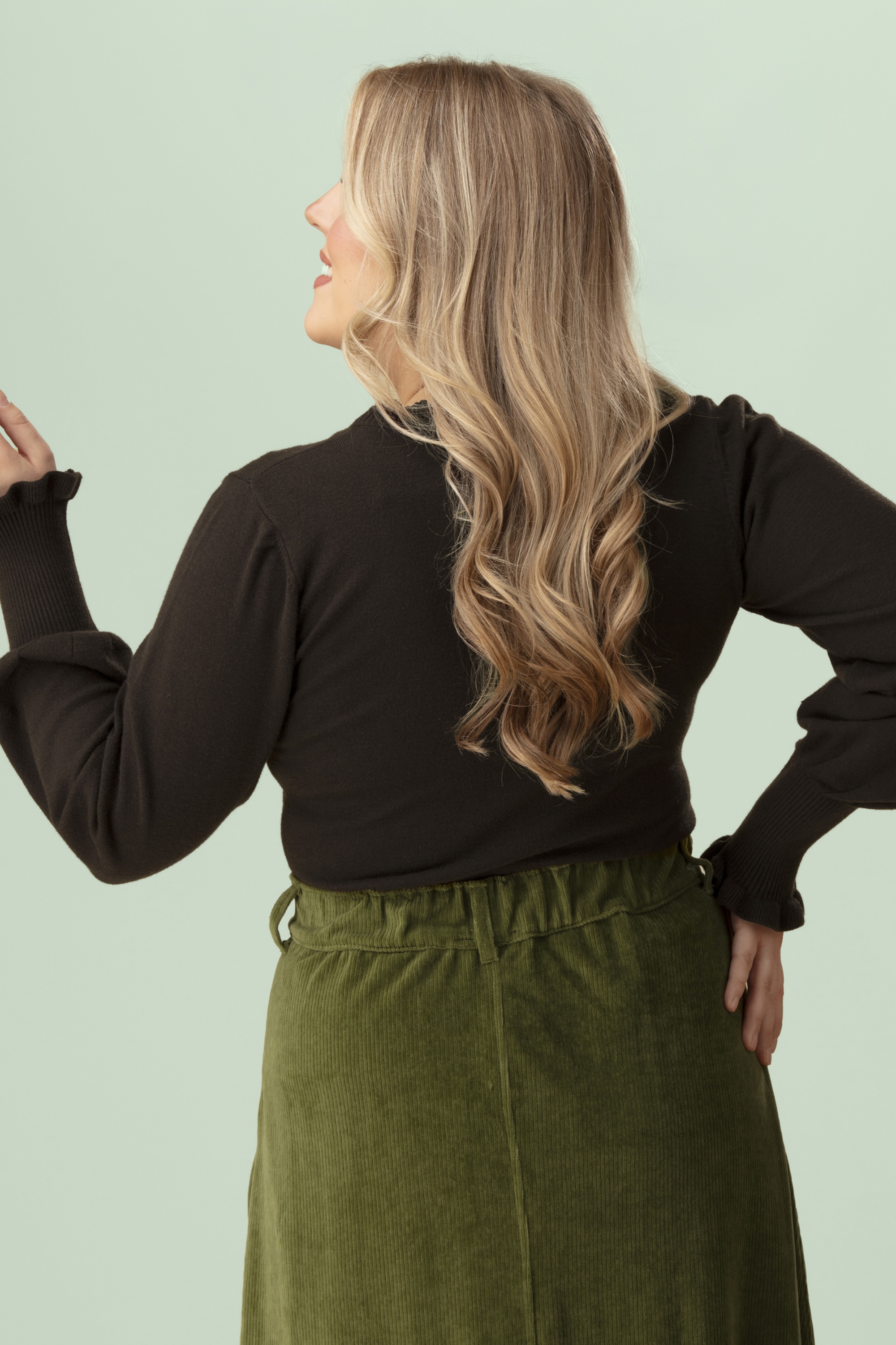 MiraLune - Pull en maille Julie en marron 4
