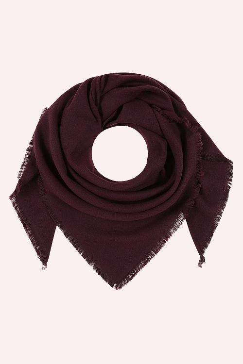 Banned Retro - Rosalie Soft Scarf in Burgundy