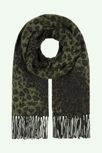 Banned Retro - Leona Leopard Scarf in Green