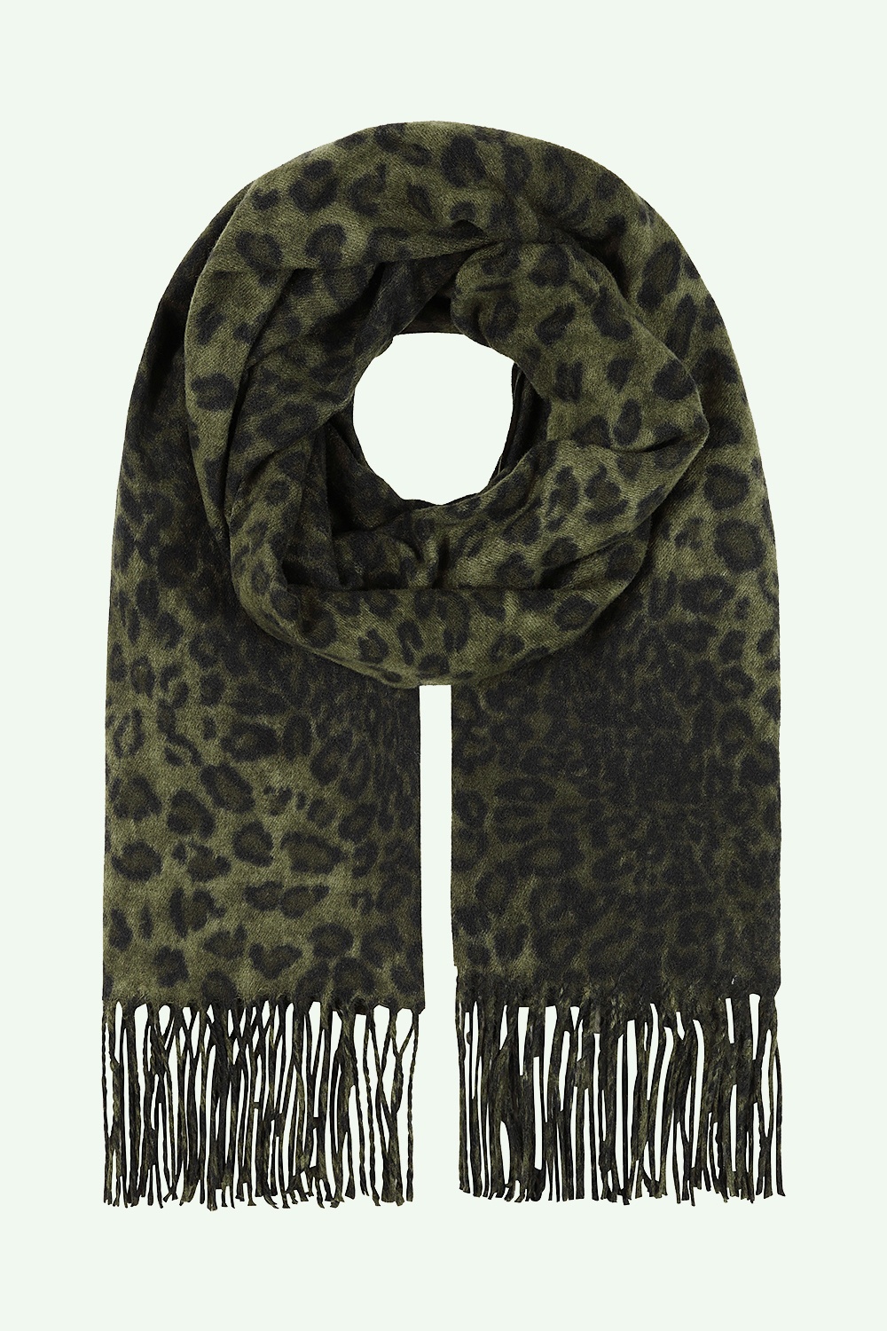 Banned Retro - Leona Leopard Scarf in Green