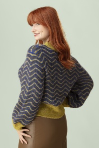 Surkana - Buno Perkins Waves sweater in groen 2