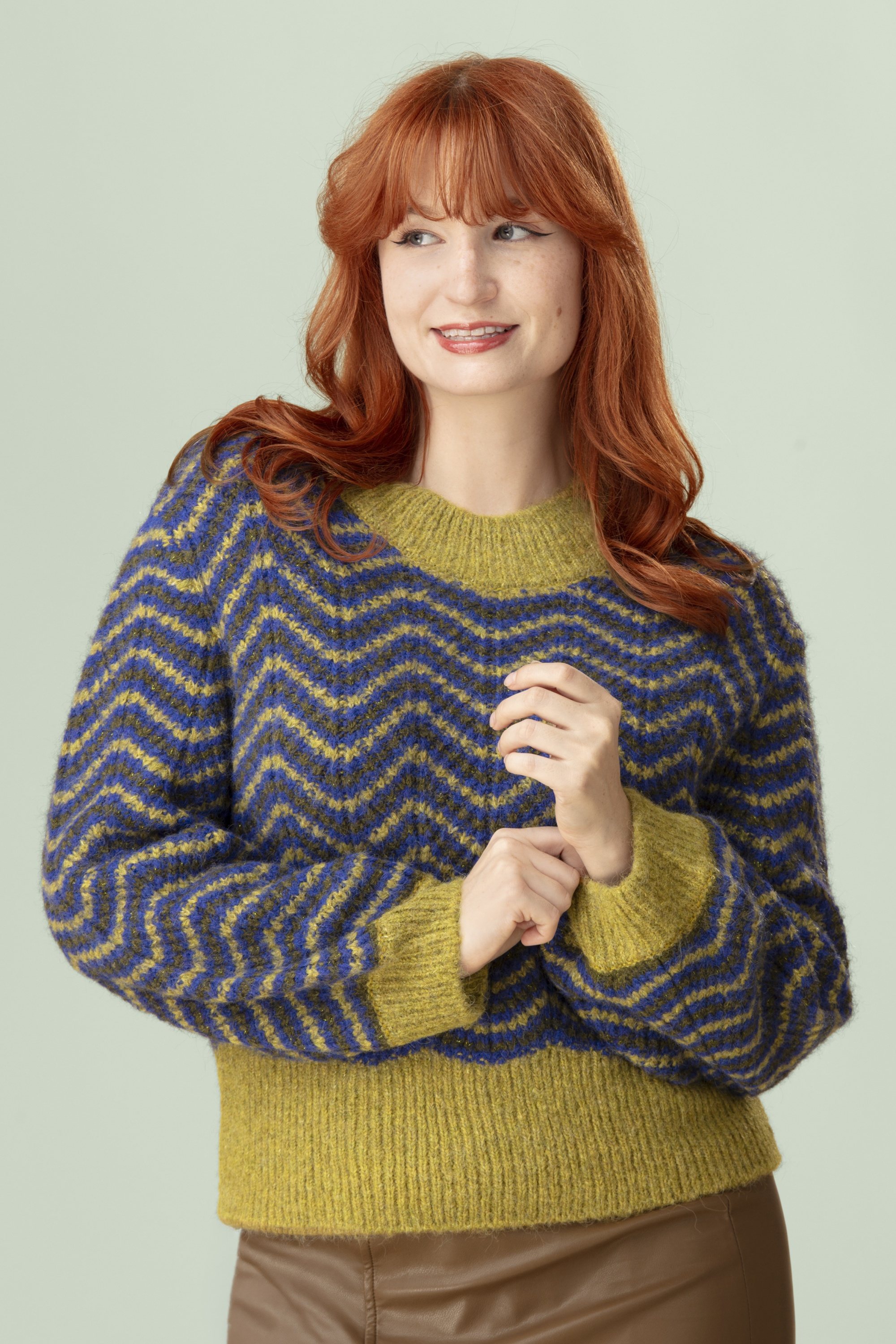 Surkana - Buno Perkins Waves sweater in groen
