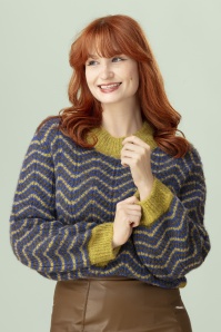Surkana - Buno Perkins Waves sweater in groen 3