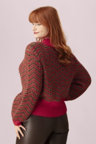 Surkana - Buno Perkins Waves sweater in rood 3