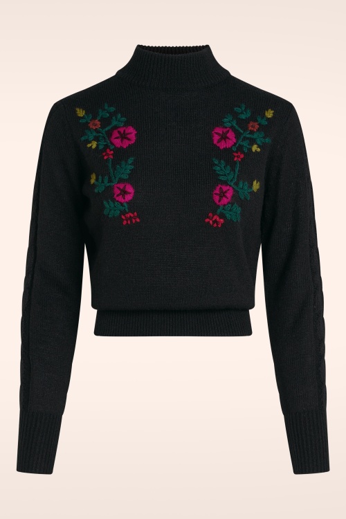 King Louie - Nilde Moss Top in Black