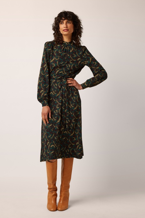 King Louie - Phoebe Sage jurk in zwart