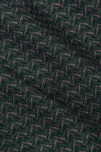 King Louie - Mona Wander jacquard jurk in dennengroen 5
