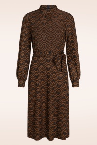 King Louie - Phoebe Jackie jacquard jurk in zwart 2