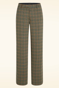 King Louie - Pantalon Federica Vine en jacquard beige