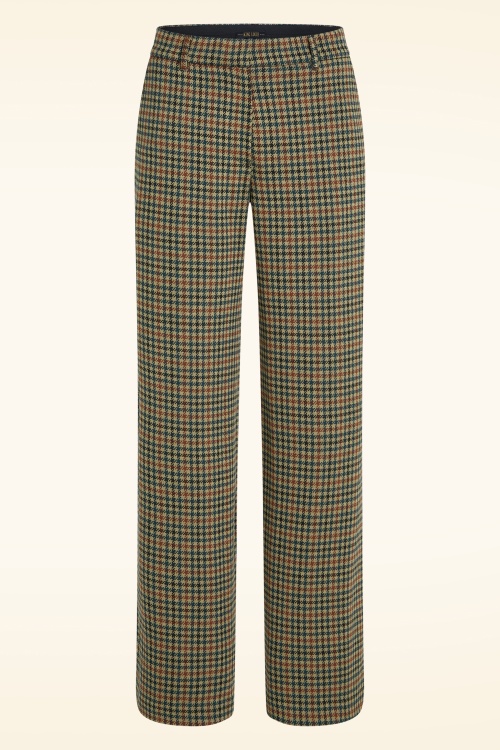 King Louie - Federica Vine Jacquard Trousers in Beige