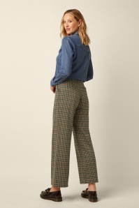 King Louie - Pantalon Federica Vine en jacquard beige 2