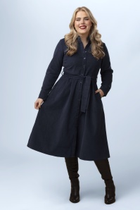 Circus - Cara Cordkleid in Indigo