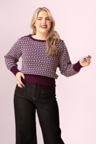 Circus - Pearl Knitted Sweater in Fig