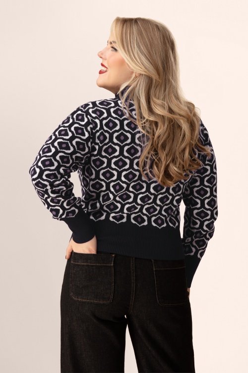 Circus - Pull en maille Eye en noir 2
