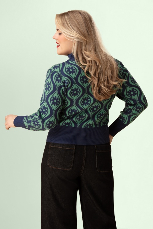 Circus - Pull en maille Eye en Flower Mood Indigo 2