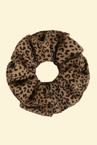 Banned Retro - Tallulah grote scrunchie in leopard