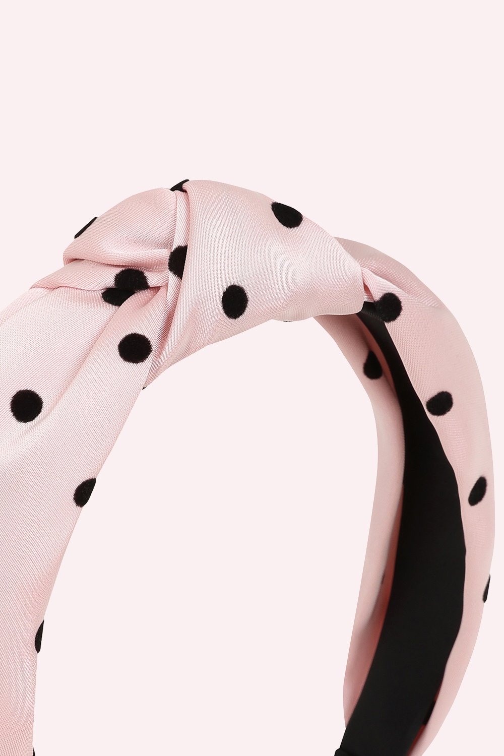 Banned Retro - Mabel polkadot knot haarband in roze 3